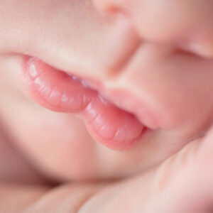 detailaufnahme lippen mund beim babyshooting